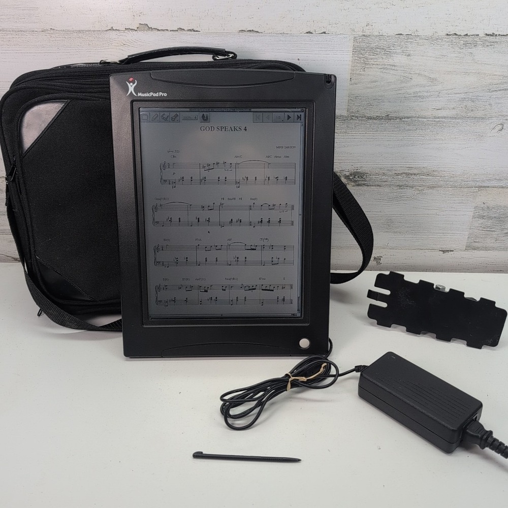 Freehand MusicPad Pro Plus Digital Sheet Music Reader w Stand Mount Adapter